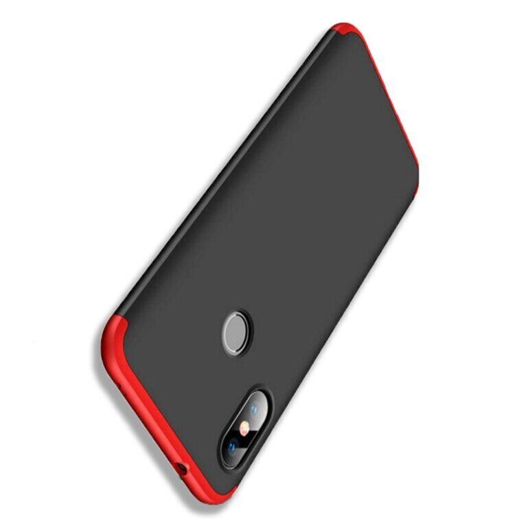 Чехол GKK 360 градусов для Xiaomi MiA2 lite / Redmi 6 Pro - Черно-Красный фото 5