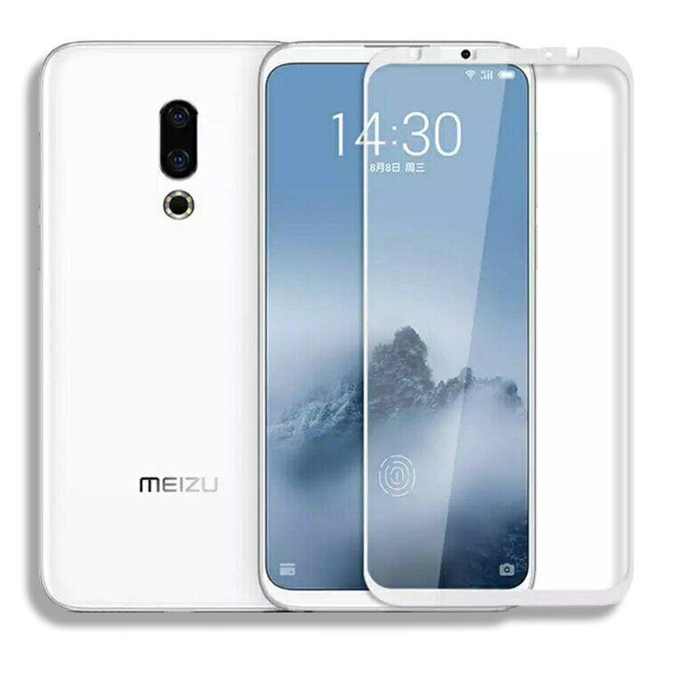 Защитное стекло 2.5D на весь экран для Meizu 16 - Белый фото 2