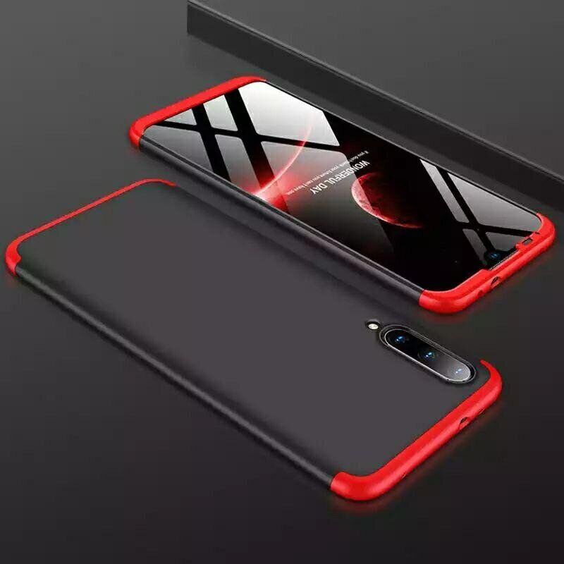Чехол GKK 360 градусов для Xiaomi Mi9 lite - Черно-Красный фото 2