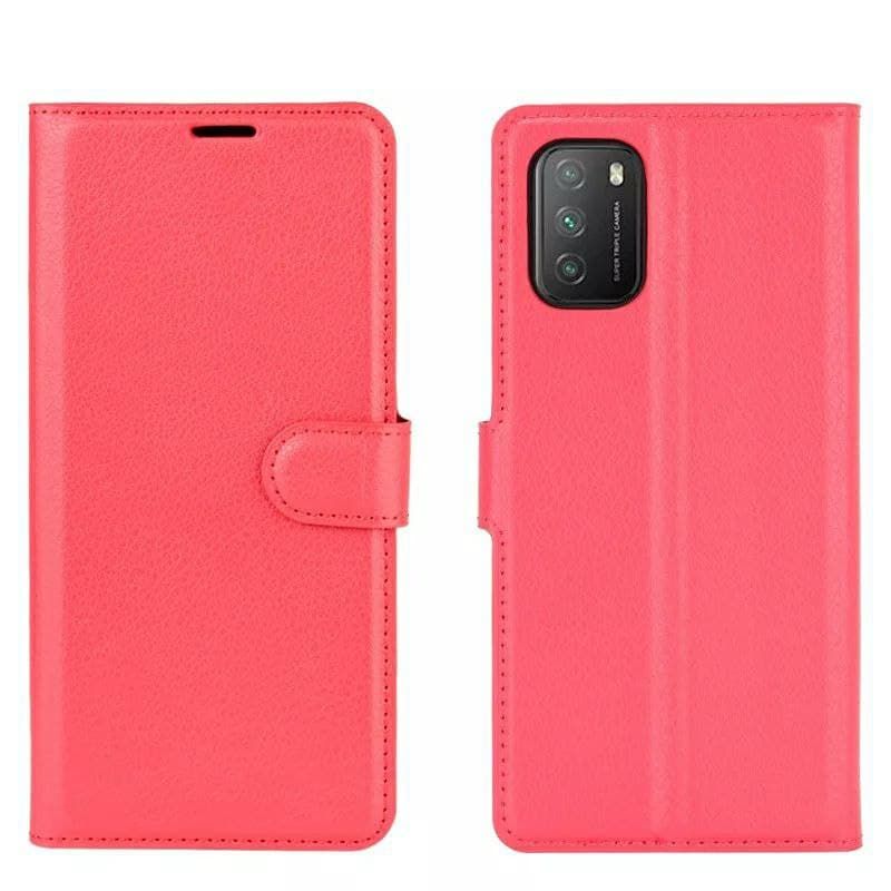 Чехол-Книжка с карманами для карт на Xiaomi Redmi Note 10 5G - Красный фото 3