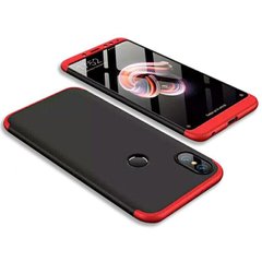 Чехол GKK 360 градусов для Xiaomi Redmi S2 - Черно-Красный фото 1