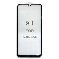 Защитное стекло Full Cover 5D для Samsung Galaxy A30 - Черный фото 1