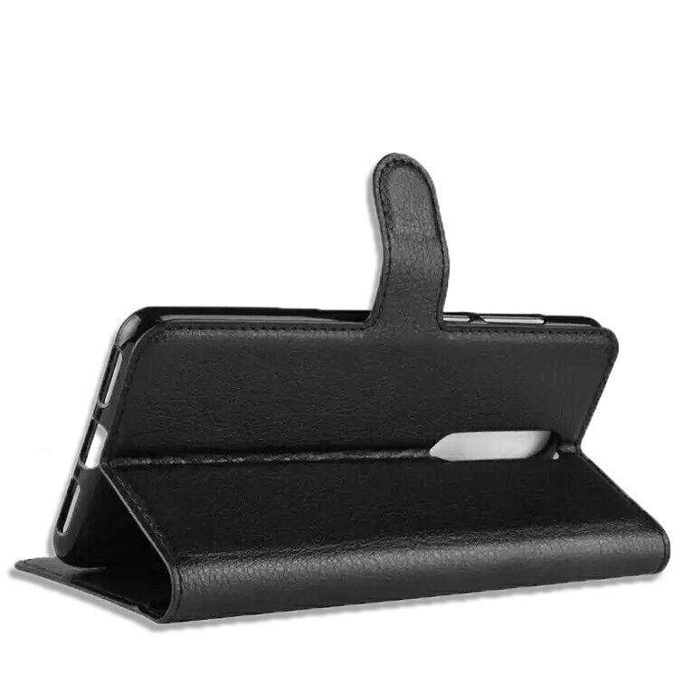Чехол-Книжка с карманами для карт на Nokia 5 - Черный фото 4