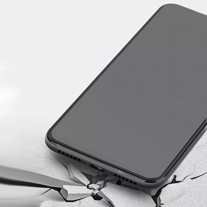 Матовое защитное стекло 2.5D для Xiaomi Redmi Note 11 5G / Poco M4 Pro 5G - Черный фото 2