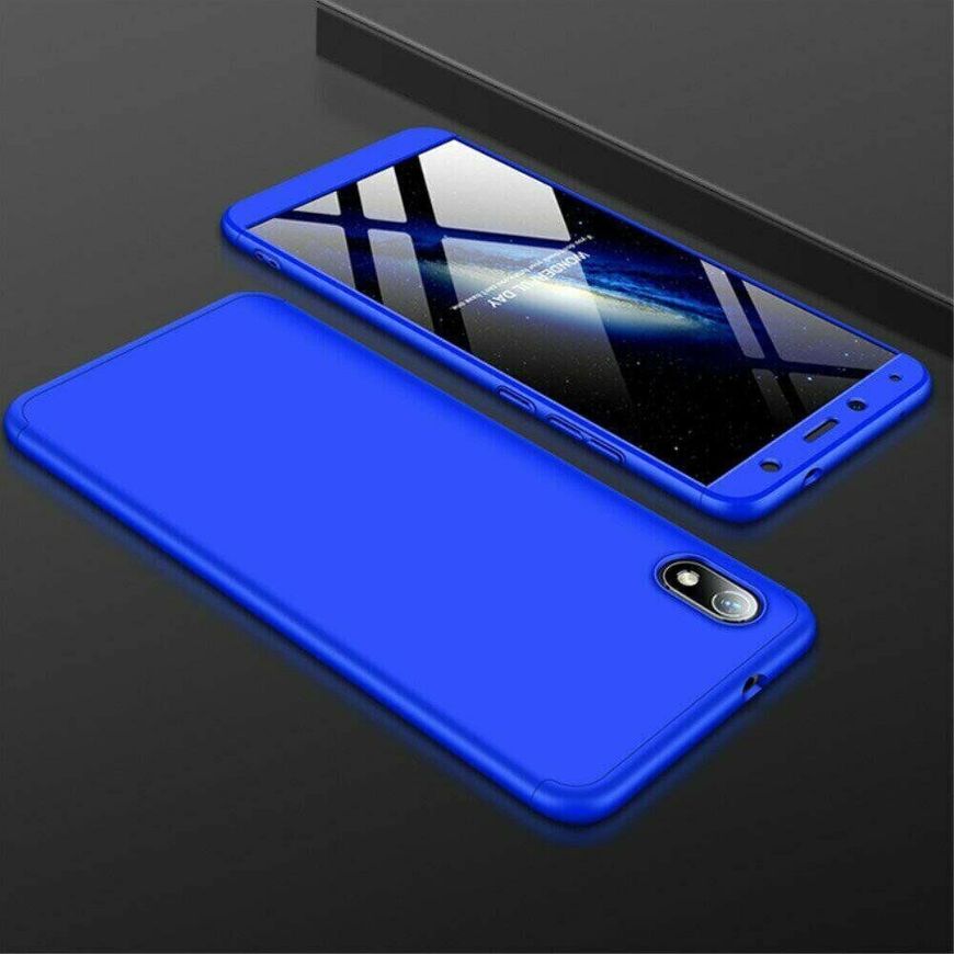 Чехол GKK 360 градусов для Xiaomi Redmi 7A - Синий фото 2