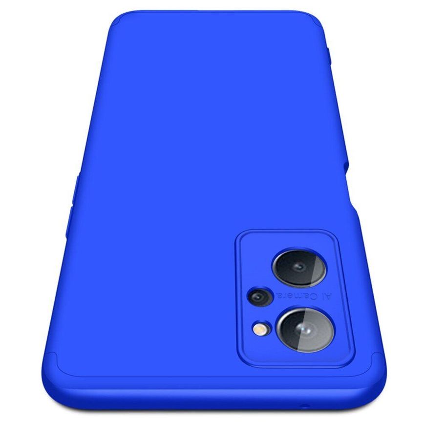 Чехол GKK 360 градусов для Oppo A76 / Realme 9i - Синий фото 3