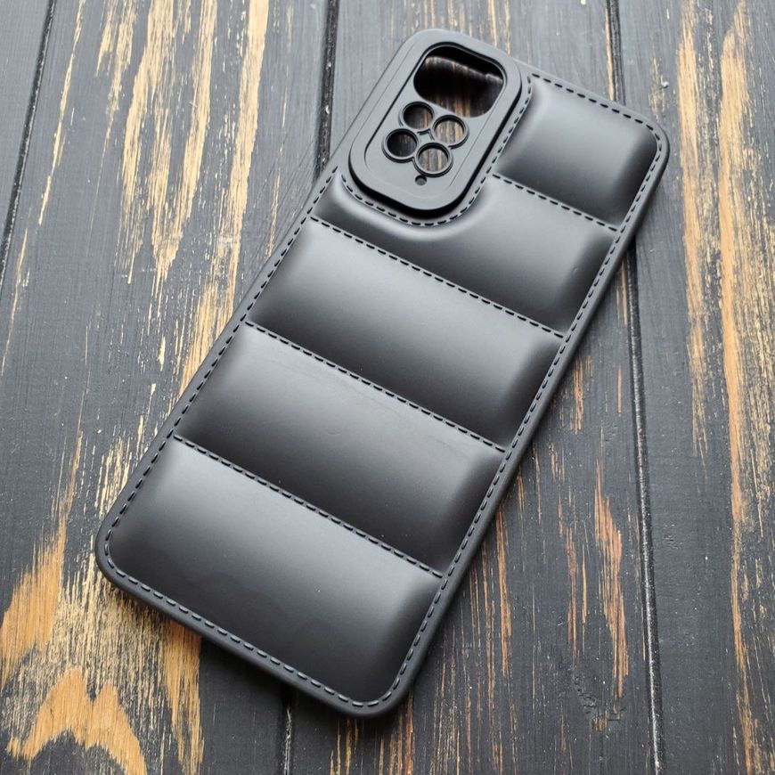 Чехол силиконовый Down Jacket для Xiaomi Redmi Note 11 4G / 11s - Черный фото 2