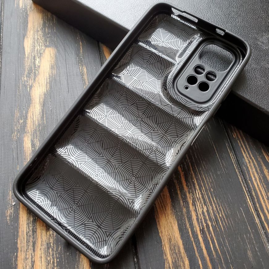 Чехол силиконовый Down Jacket для Xiaomi Redmi Note 11 4G / 11s - Черный фото 3