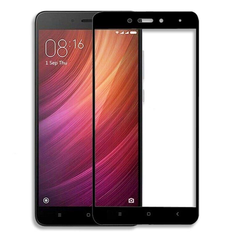 Захисне скло 2.5D на весь екран для Xiaomi Redmi Note 4 - Чорний фото 1