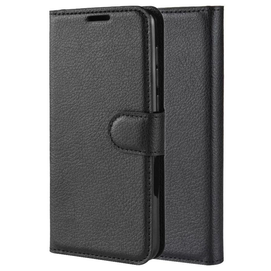 Чехол-Книжка с карманами для карт на Oppo A52 - Черный фото 6