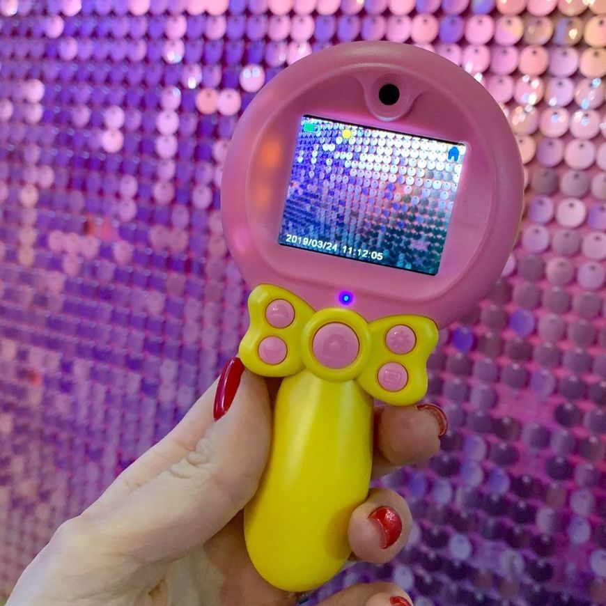 Детская видеокамера BabyCam с режимом фото и видео селфи цвет Розовый