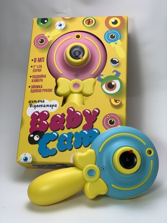 Детская видеокамера BabyCam с режимом фото и видео селфи цвет Синий