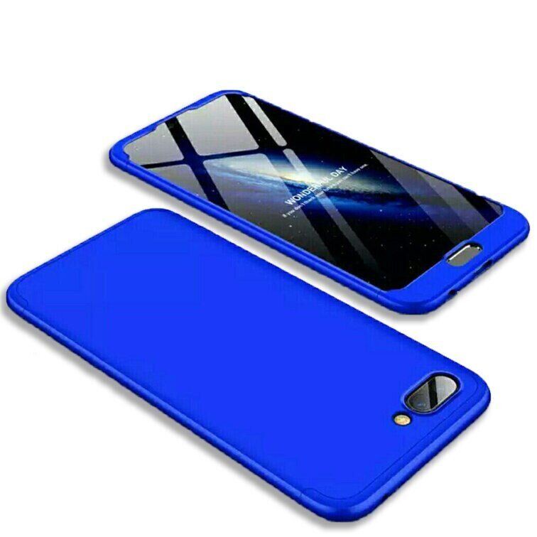 Чехол GKK 360 градусов для Huawei Honor 10 - Синий фото 9