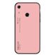 Силіконовий чохол зі скляної кришкою для Huawei Honor 8A - Рожевий фото 1