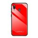 Силиконовый чехол со Стеклянной крышкой для Samsung Galaxy M20 - Красный фото 1