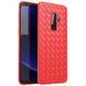Чехол с плетением под кожу для Samsung Galaxy S9 Plus - Красный фото 1