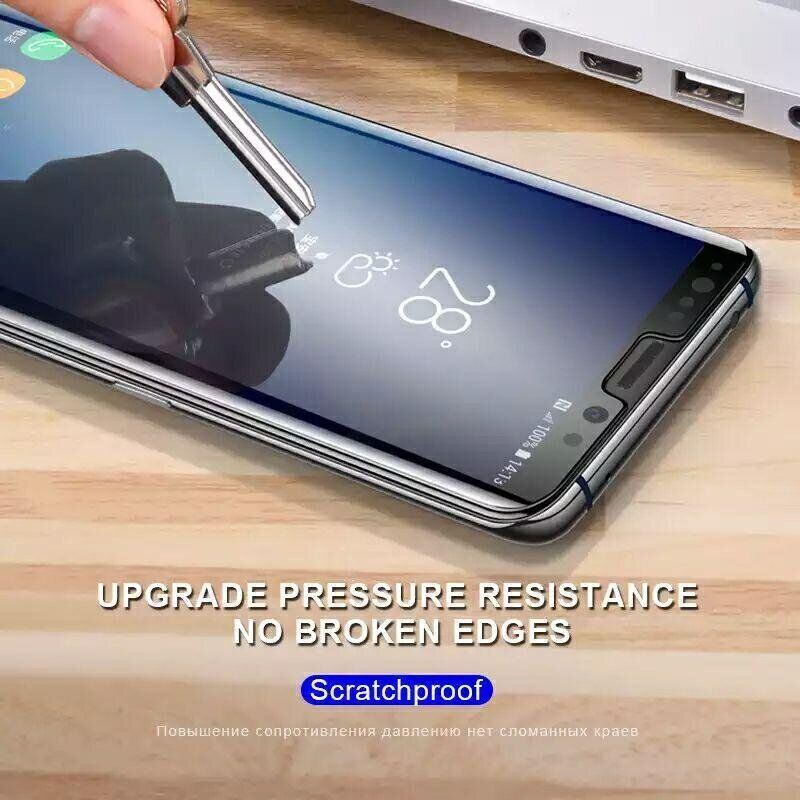 Защитное стекло 3D на весь экран для Samsung Galaxy S10 (с ультрафиолетовым клеем) - Прозрачный фото 3