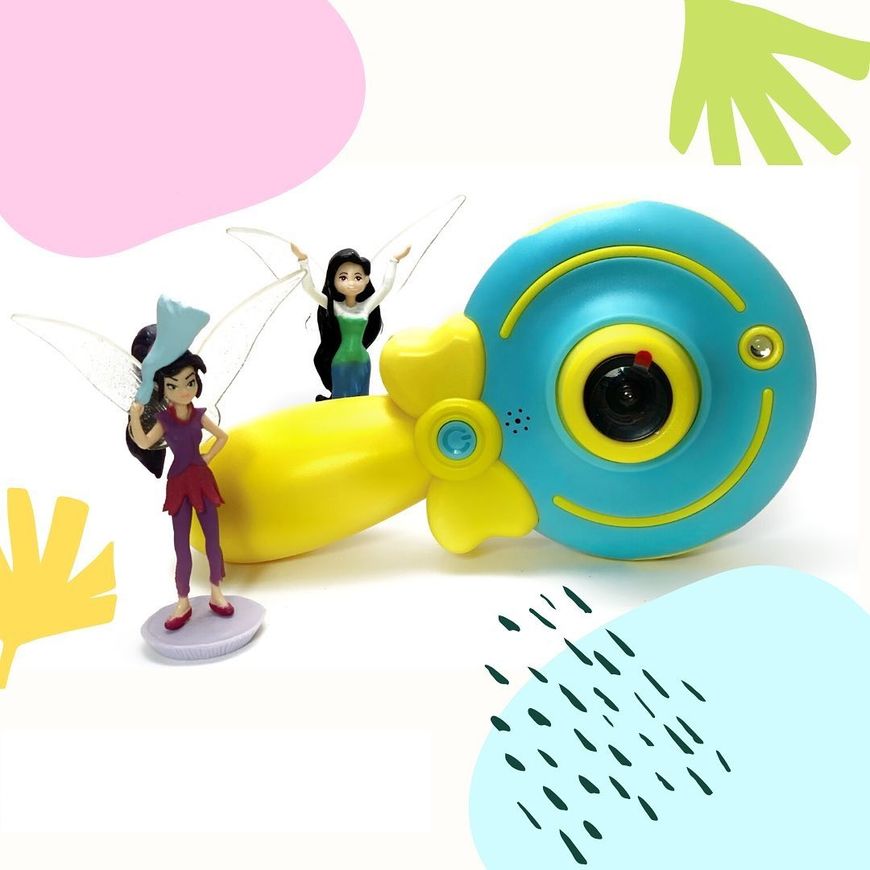 Детская видеокамера BabyCam с режимом фото и видео селфи цвет Синий