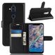 Чохол книжка з кишенями для карт на Nokia 7 Plus - Чорний фото 1