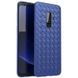 Чехол с плетением под кожу для Samsung Galaxy S9 Plus - Синий фото 1