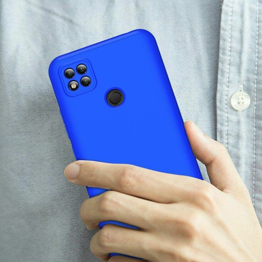 Чохол GKK 360 градусів для Xiaomi Redmi 9C / Redmi 10A - Синій фото 6