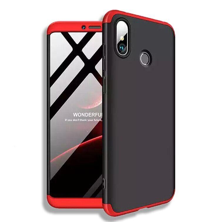 Чохол GKK 360 градусів для Xiaomi Mi Max 3 - Чёрно-Красный фото 1