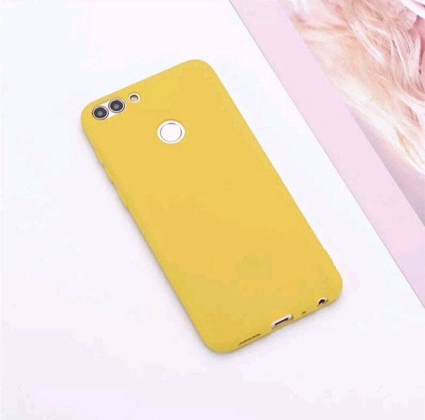 Чехол Candy Silicone для Huawei P Smart - Жёлтый фото 1