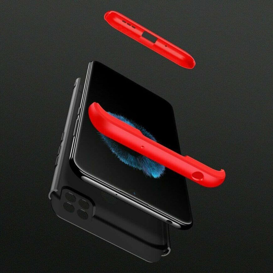Чехол GKK 360 градусов для Xiaomi Redmi 9C / Redmi 10A - Черно-Красный фото 5