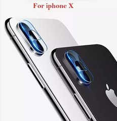 Защитное стекло на Камеру для iPhone X / XS - Прозрачный фото 1