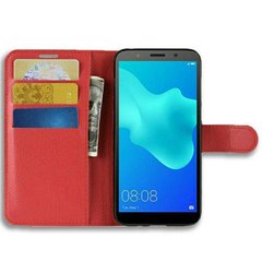 Чехол-Книжка с карманами для карт на Huawei Y5 Prime (2018) / Honor 7A - Красный фото 1