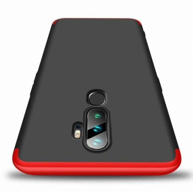 Чехол GKK 360 градусов для Oppo A9 - Черно-Красный фото 2