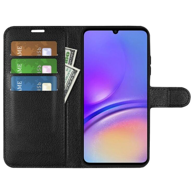 Чехол-Книжка с карманами для карт на Samsung Galaxy A05 цвет Черный