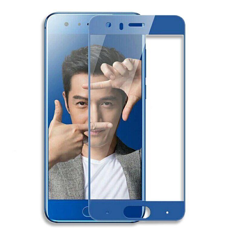 Захисне скло 2.5D на весь екран для Huawei Honor 9 - Синій фото 1