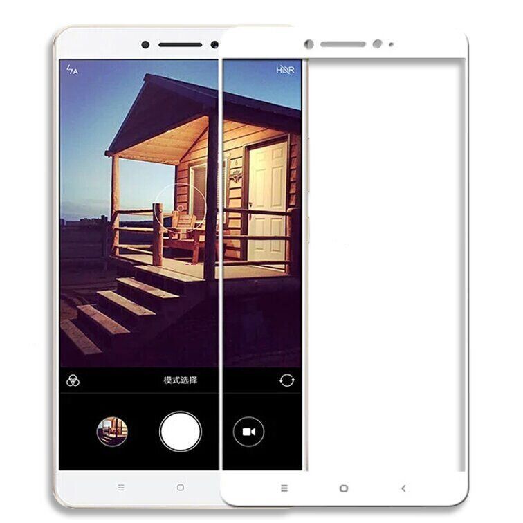 Захисне скло 2.5D на весь екран для Xiaomi Mi Max - Білий фото 1