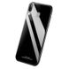 Силиконовый чехол со Стеклянной крышкой для Samsung Galaxy A20 / A30 - Черный фото 5
