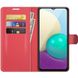 Чохол книжка з кишенями для карт на Samsung Galaxy A02 - Червоний фото 2