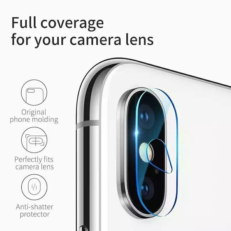 Защитное стекло на Камеру для iPhone X / XS - Прозрачный фото 2