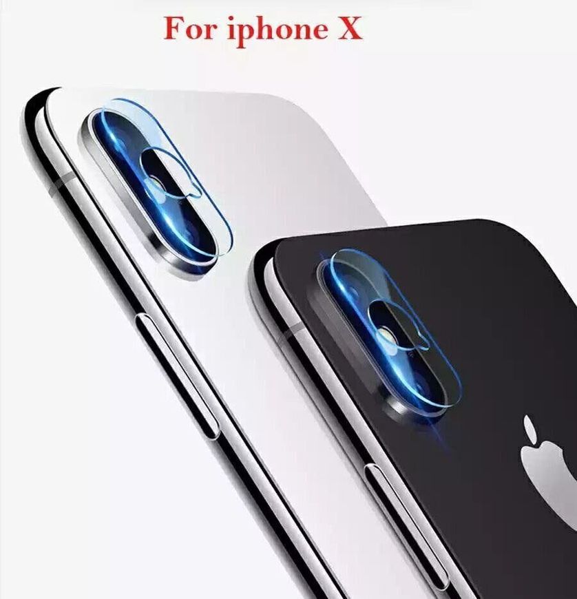 Захисне скло на Камеру для iPhone X / XS - Прозорий фото 1