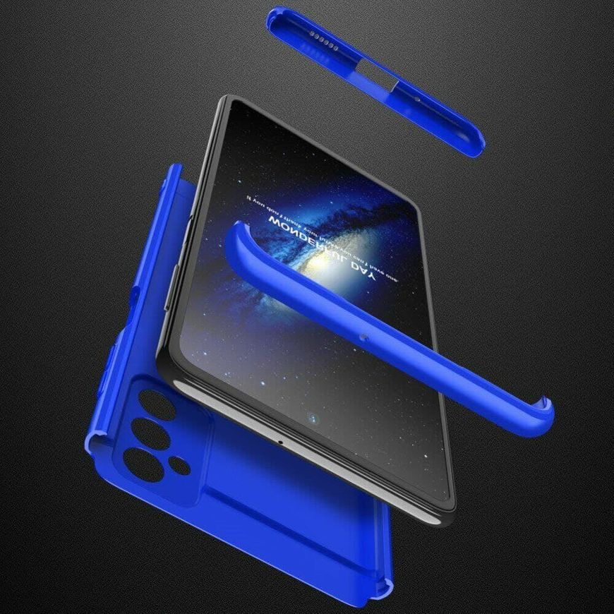 Чехол GKK 360 градусов для Samsung Galaxy M52 - Синий фото 4