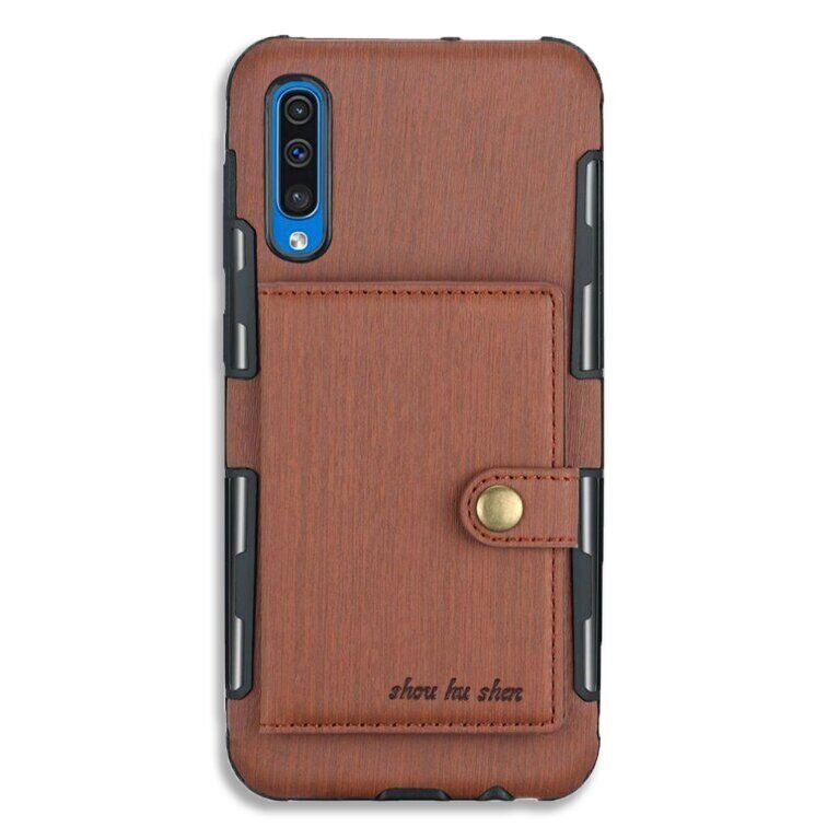 Чохол-гаманець для Samsung Galaxy A30s / A50 / A50s - Коричневий фото 2