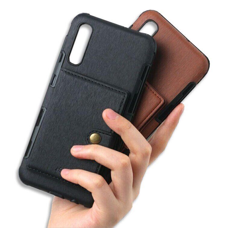 Чехол-бумажник для Samsung Galaxy A30s / A50 / A50s - Коричневый фото 4