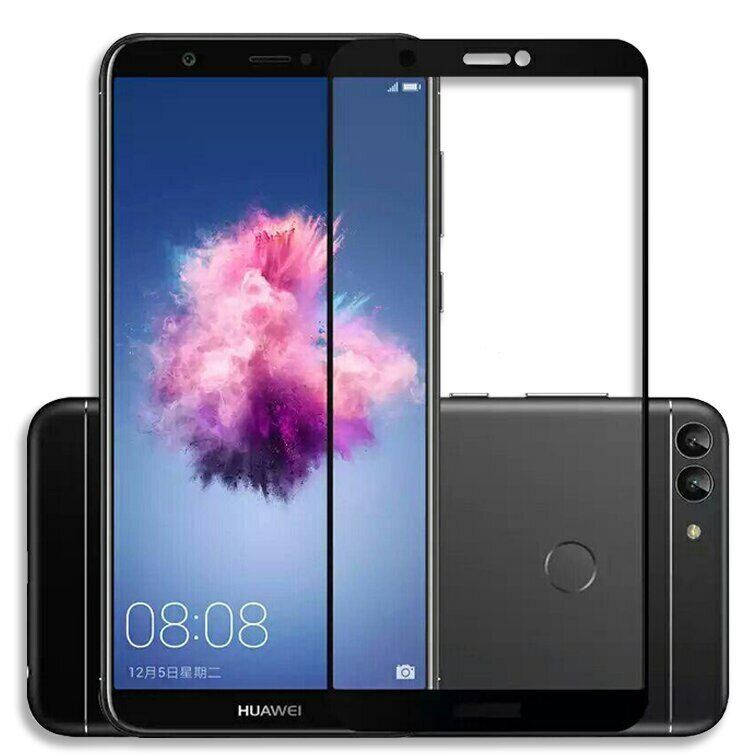 Захисне скло 2.5D на весь екран для Huawei P Smart - Чорний фото 1