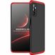 Чехол GKK 360 градусов для Samsung Galaxy M52 - Черно-Красный фото 1