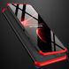 Чехол GKK 360 градусов для Samsung Galaxy M52 цвет Черно-Красный