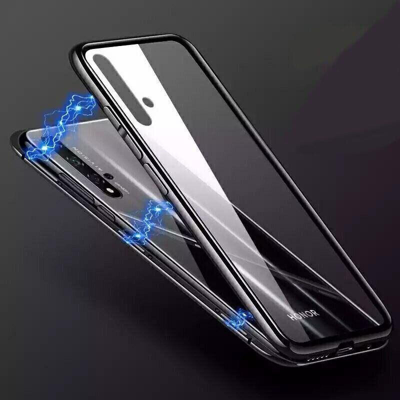 Магнитный чехол Metal Frame для Huawei Honor 20 / Nova 5T - Черный фото 2