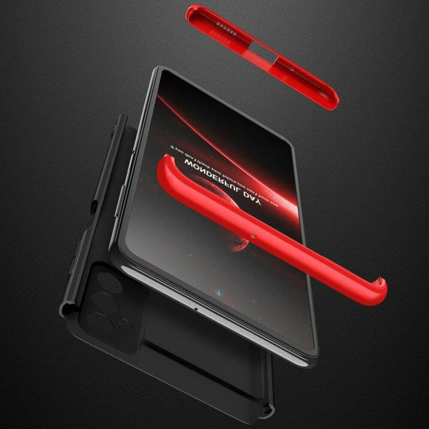 Чохол GKK 360 градусів для Samsung Galaxy M52 - Чёрно-Красный фото 4
