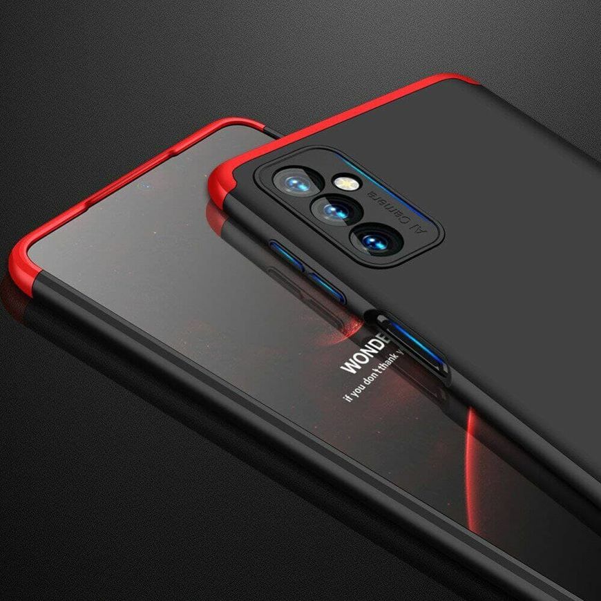 Чехол GKK 360 градусов для Samsung Galaxy M52 - Черно-Красный фото 6