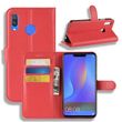 Чехол-Книжка с карманами для карт на Huawei Honor 8X - Красный фото 1
