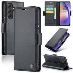 Кожаный чехол-книжка Retro Case для Samsung Galaxy A35 цвет Черный