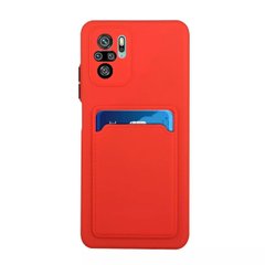 Чехол Candy Wallet для Xiaomi Redmi Note 10 Pro - Красный фото 1